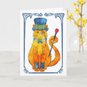 Hanselの挨拶状 カード (黄色い花)