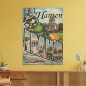 Hansen, IdahoLarge Letter ScenesHansen, ID キャンバスプリント (インサイチュ (リビング))
