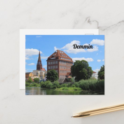 Hansestadt Demmin, Mecklenburg-Vorpommern Deutsch ポストカード (正面/裏面インサイチュ)