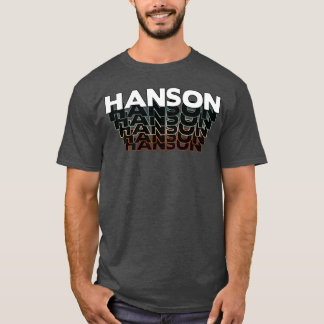 Hanson Funny Retro Vintage Sunset Hanson 80s 90s b Tシャツ