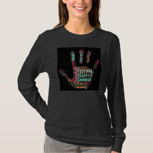 HANUKAHのTシャツ-ハヌカー(ユダヤ教の祭り) -ユダヤ人のギフト-上 Tシャツ