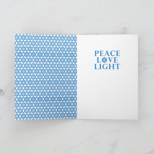 Hanukah Star of David - Jack Russell Terier シーズンカード (内部)