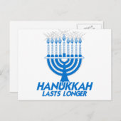HANUKKAHが長持ちする – .png シーズンポストカード (正面/裏面)
