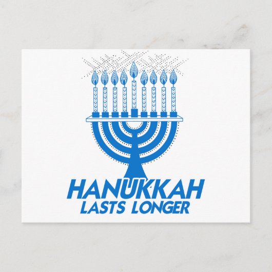 HANUKKAHが長持ちする – .png シーズンポストカード (正面)