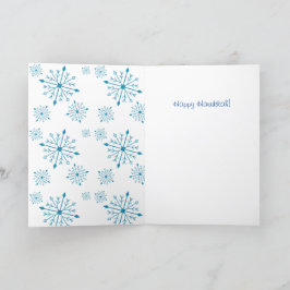 Hanukkahカード5" X 7 空白の" シーズンカード