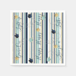 Hanukkahナプキンも新しいエレガントをパーソナライズ スタンダードカクテルナプキン