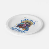 HANUKKAHファミリー懇親会カスタマイズ可能な写真 ペーパープレート (アングル)