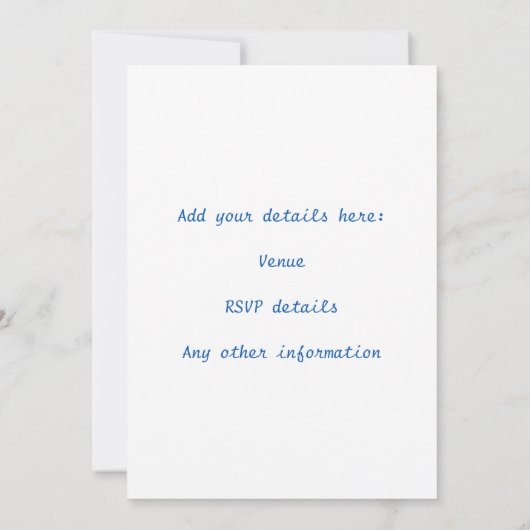 HANUKKAHファミリー懇親会カスタマイズ可能な写真 招待状 (裏面)