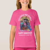 HANUKKAHファミリー懇親会カスタマイズ可能な子供の写真 Tシャツ (正面)