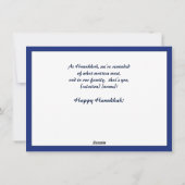 Hanukkahフェスティバルof Lightsフォトチャーム✡️, シーズンカード (裏面)