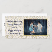 Hanukkahフォトカード「星と夢」 シーズンカード (正面/裏面)