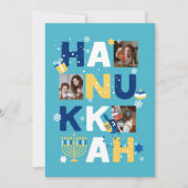 HANUKKAHフォトグリーティングカード (正面)