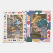 Hanukkahフォトフレーム キッチンタオル (横)