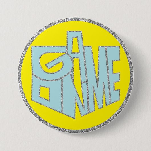Hanukkahボタン,ゲームONブルードリードル 缶バッジ (正面)