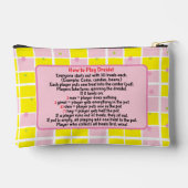 Hanukkah かわいらし in Pink Totsie Dreidel遊さん アクセサリーポーチ (裏面)