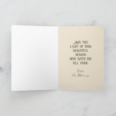 Hanukkah 2カード(（ユダヤ教）メノラー付華美き縁ど) サンキューカード (内部)