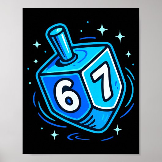 Hanukkah 67 Meme Chanukah Jewish Men Women Kids ポスター (正面)