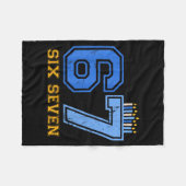 Hanukkah 67 Six Seven Boy Girl Kids 67 Meme Hanukk フリースブランケット (正面(横))