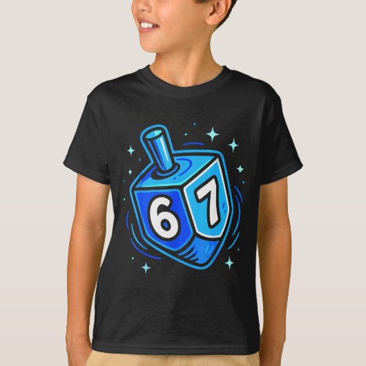 Hanukkah 67 Six Seven Boy Girl Kids 67 Meme Hanukk Tシャツ (正面)