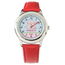 Hanukkah Ballerina Cat Watch Personalize 腕時計