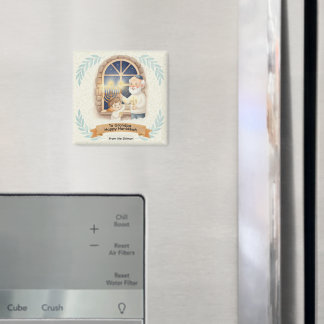 Hanukkah Blessing - Grandfather and Child マグネット