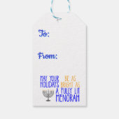 Hanukkah Blessings  Gift Tags ギフトタグ (裏面)