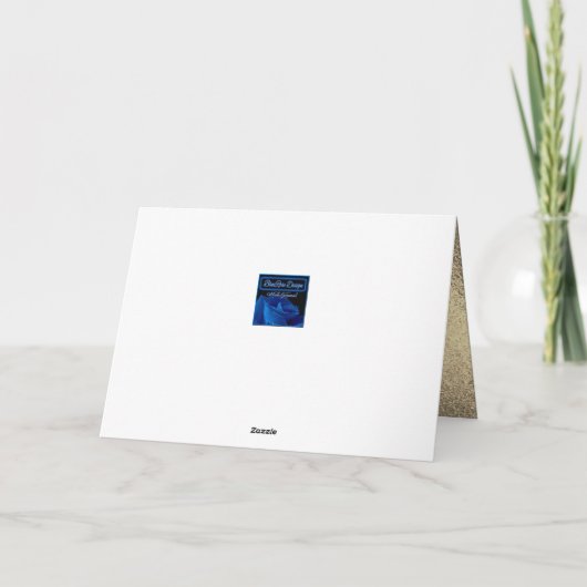 Hanukkah Blessings Menorah Red & Gold シーズンカード (裏面)