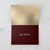 Hanukkah Blessings Menorah Red & Gold シーズンカード (内部)