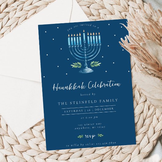 Hanukkah Celebration Invitation 招待状