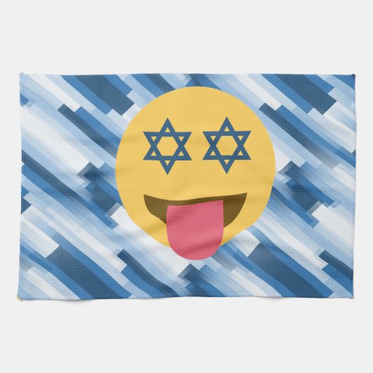 hanukkah chanukkah絵文字 キッチンタオル (横)