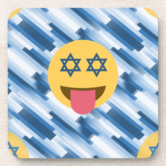 hanukkah chanukkah絵文字 コースター (正面)