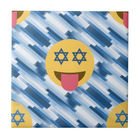 hanukkah chanukkah絵文字 タイル (正面)
