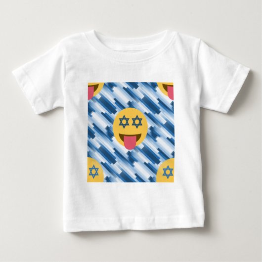 hanukkah chanukkah絵文字 ベビーTシャツ (正面)
