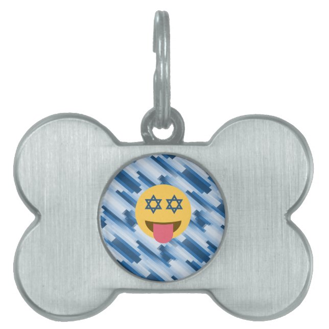 hanukkah chanukkah絵文字 ペットネームタグ (正面)