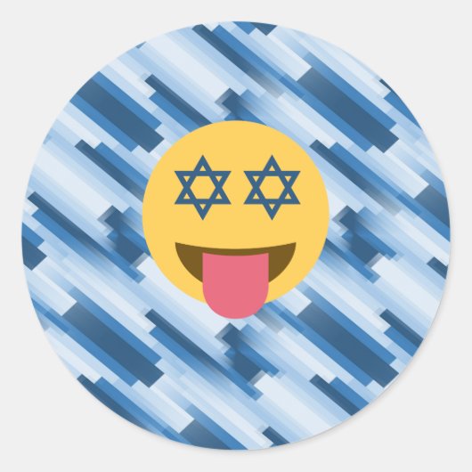 hanukkah chanukkah絵文字 ラウンドシール (正面)