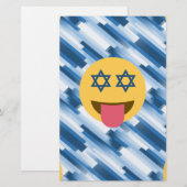 hanukkah chanukkah絵文字 便箋 (正面/裏面)