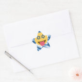 hanukkah chanukkah絵文字 星シール (封筒)