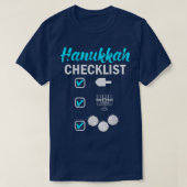 Hanukkah Checklist  Tシャツ (デザイン正面)