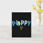Hanukkah Dreidel Matching Family Party Pajama Ppy  カード (黄色い花)