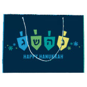 Hanukkah Dreidel Party Gift Bag ラージペーパーバッグ (裏面)