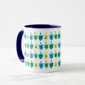 Hanukkah Dreidel Party Mug マグカップ (正面左)