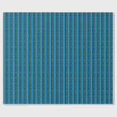 Hanukkah Dreidel Party Stripe Wrapping Paper ラッピングペーパー (フラット)