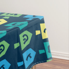 Hanukkah Dreidel Party Tablecloth テーブルクロス