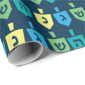 Hanukkah Dreidel Party Wrapping Paper ラッピングペーパー (ロールコーナー)