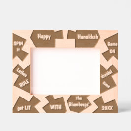Hanukkah Dreidels Say レーザー彫刻フレーム