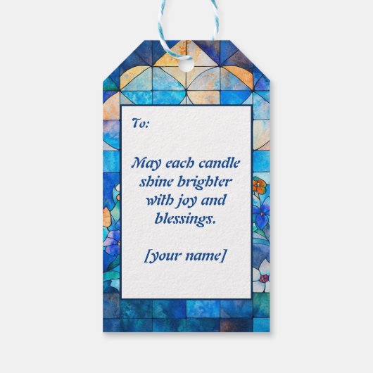 Hanukkah Festival of Lights Delight ギフトタグ (裏面)