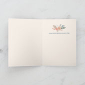 Hanukkah FLorals Hand-drawn Art CUSTOM シーズンカード (内部)