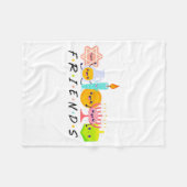 Hanukkah Friends Menorah Traditional Jewish Dreide フリースブランケット (正面(横))