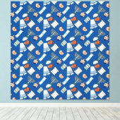 Hanukkah Fun Canvas Print キャンバスプリント (インサイチュ (ウッドフロア))