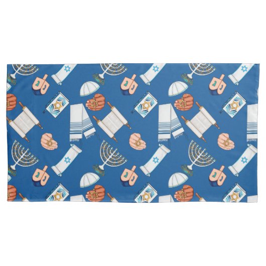 Hanukkah Fun Pillowcases 枕カバー (正面左)